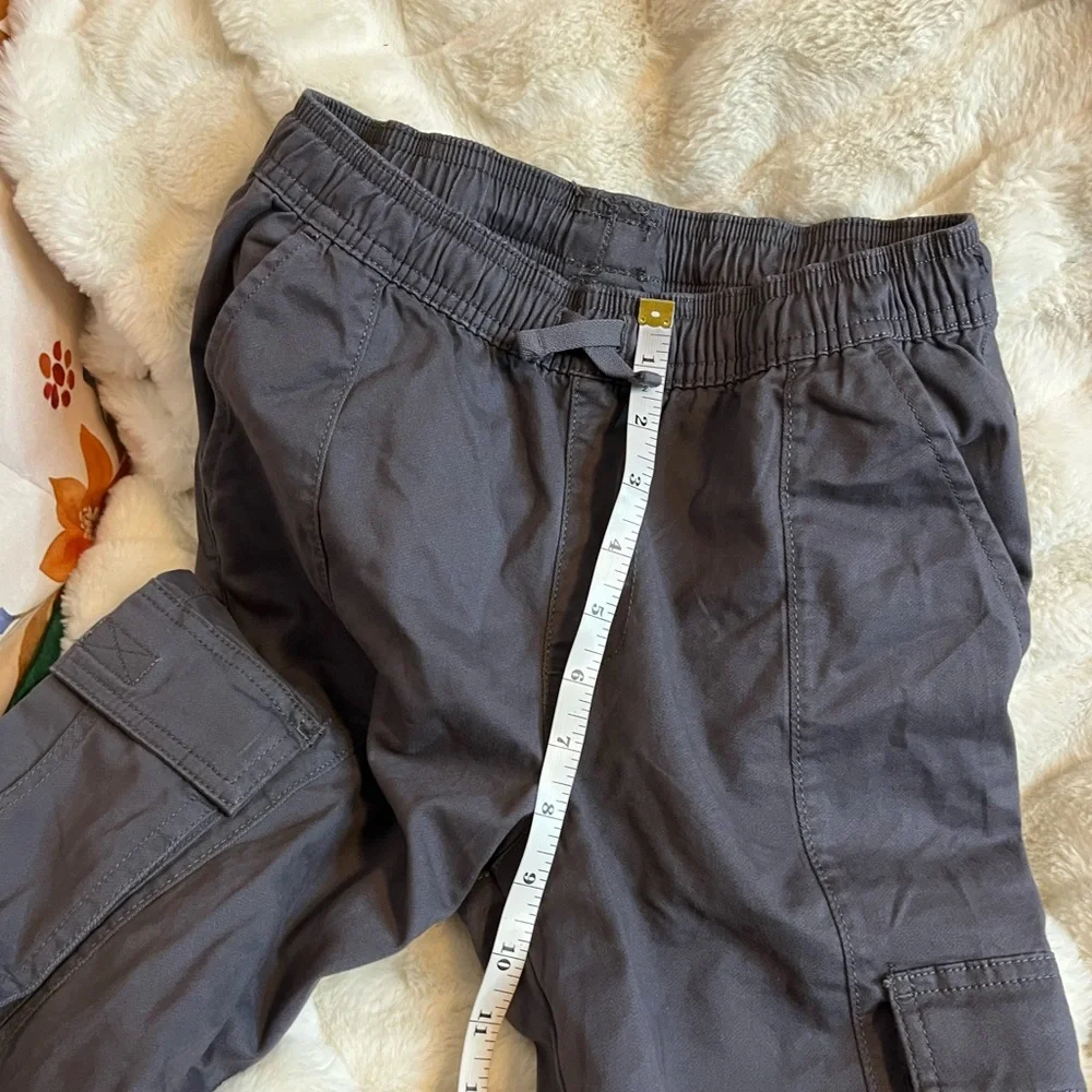 NWT The Childrens Place Tempest Grey Boys Unisex 10 School Cargo Utility Joggers